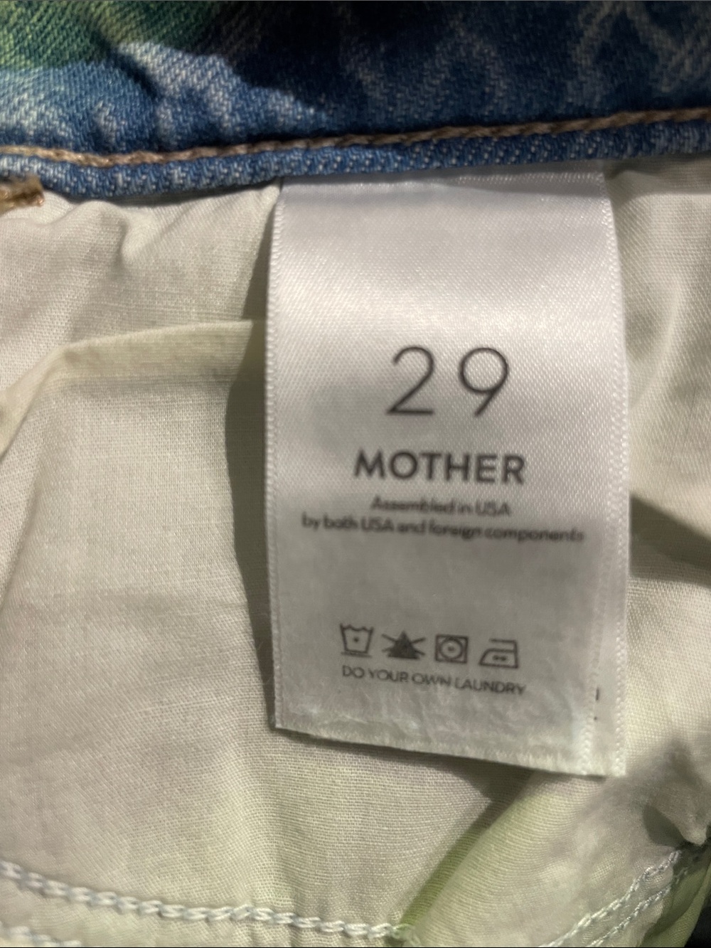 MOTHER “HUSTLER ROLLER ANKLE *WASH: THIS IS HOW I ROLL” *NWT $258.00 *SIZE 29 - Picture 8 of 14